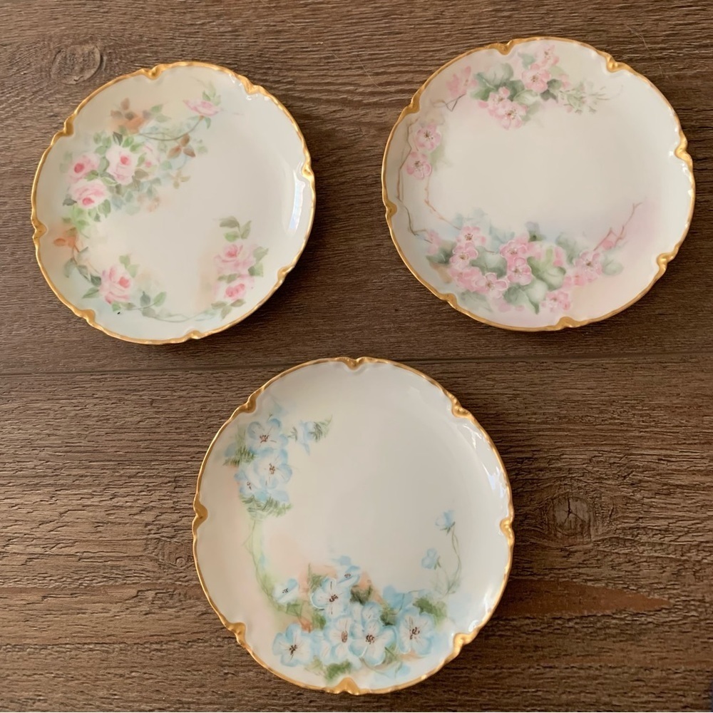 Haviland France set of 3 plates